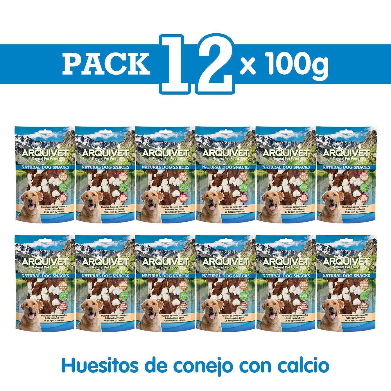 Huesitos de conejo con calcio - 13 cm - Arquivet