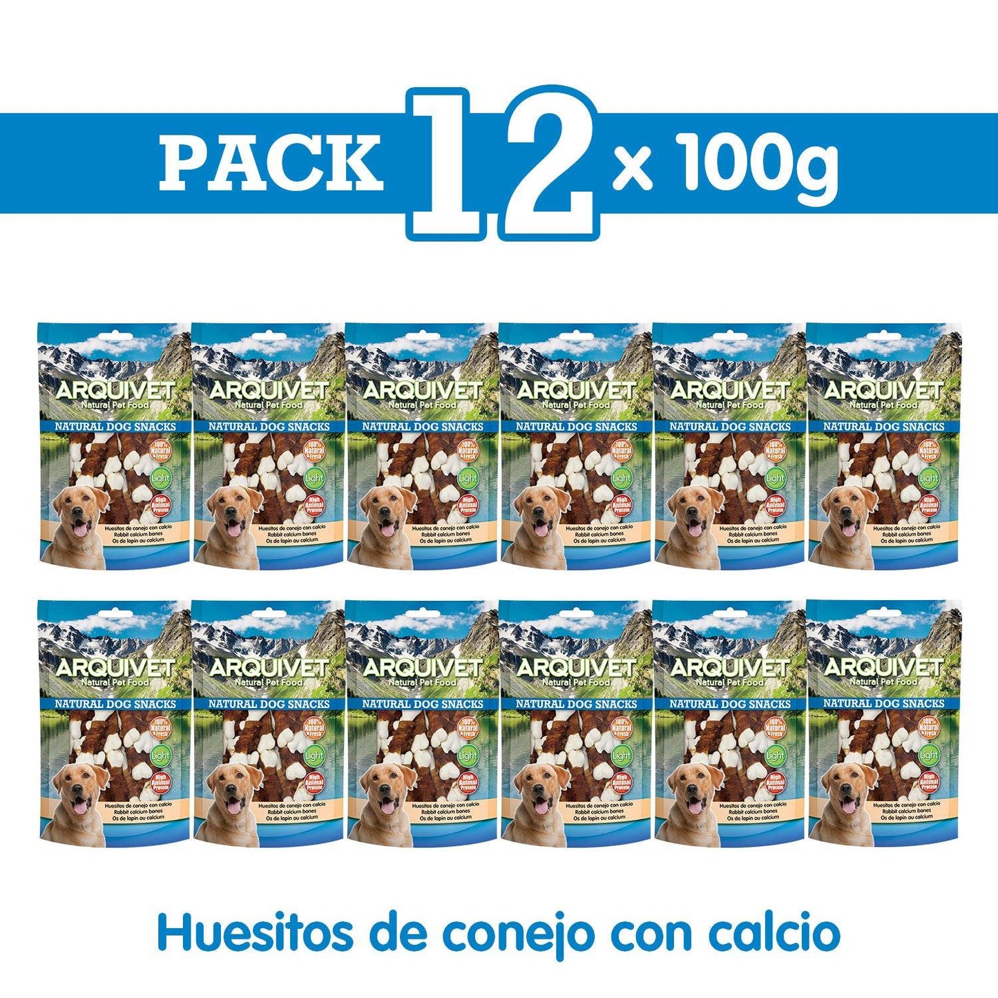 Huesitos de conejo con calcio - 13 cm - Arquivet