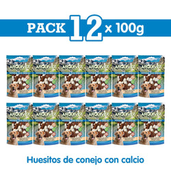 Rabbit bones with calcium - 13 cm - Arquivet