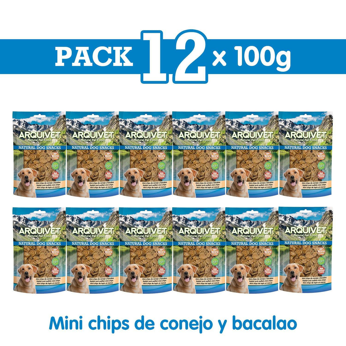 Mini chips de conejo y bacalao - Arquivet