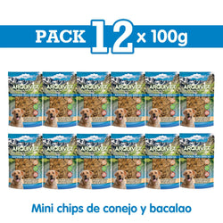 Mini rabbit and cod chips - Arquivet