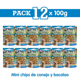 Mini chips de conejo y bacalao - Arquivet