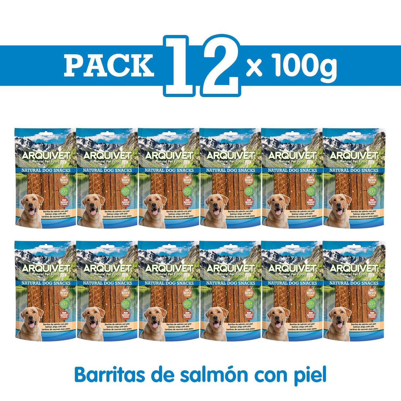 Barritas de salmón con piel - Arquivet