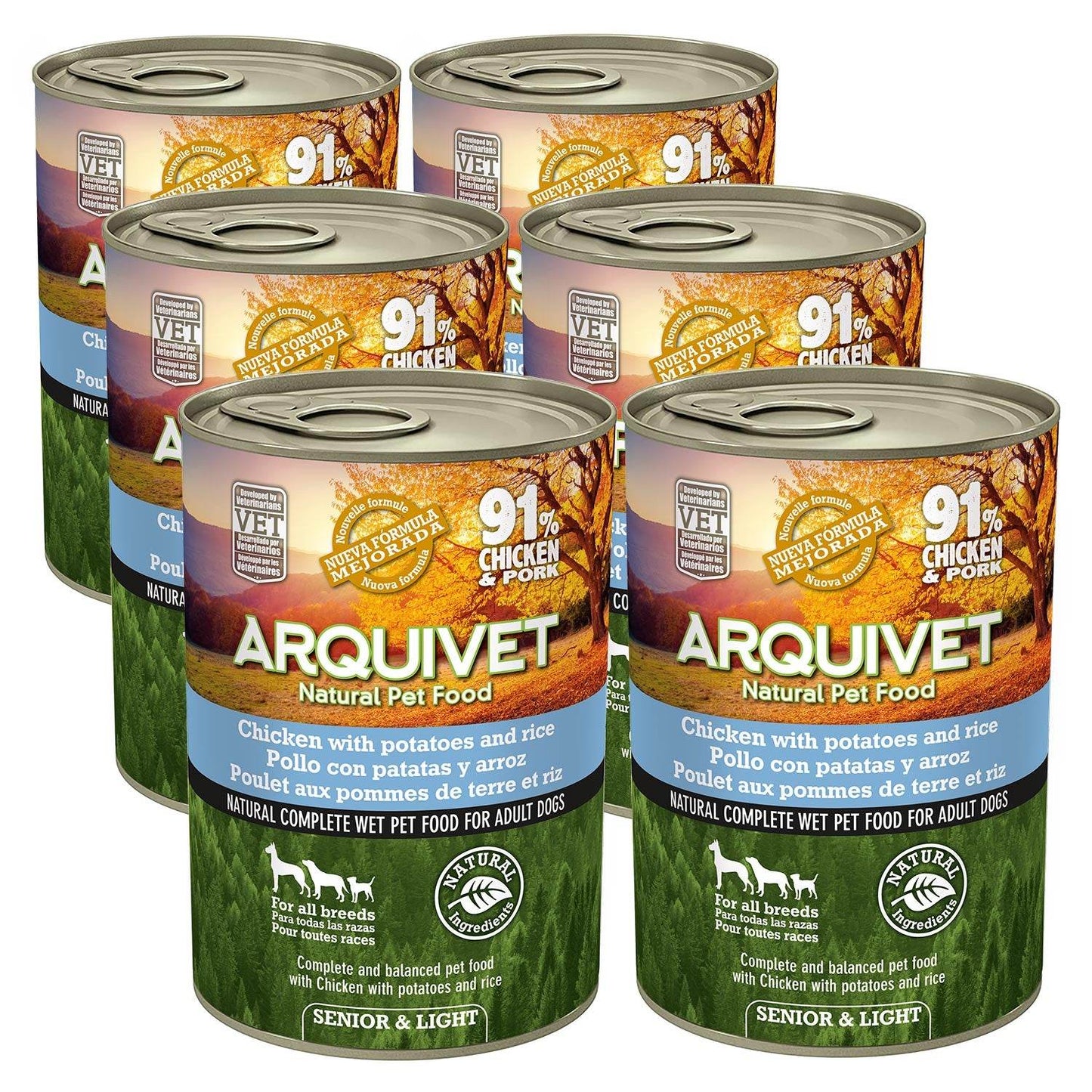 Paté 400g SENIOR & LIGHT Chicken - Arquivet