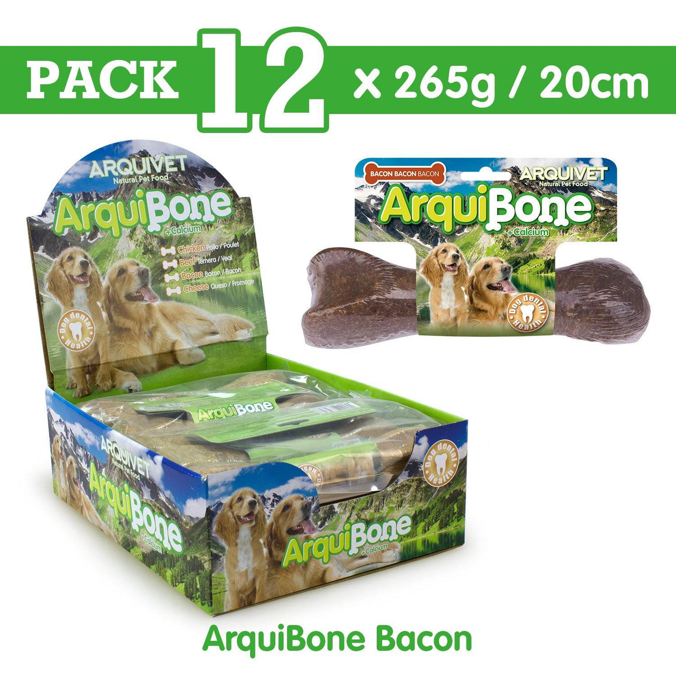 Arquibone - Osso com sabor de bacon - Arquivet