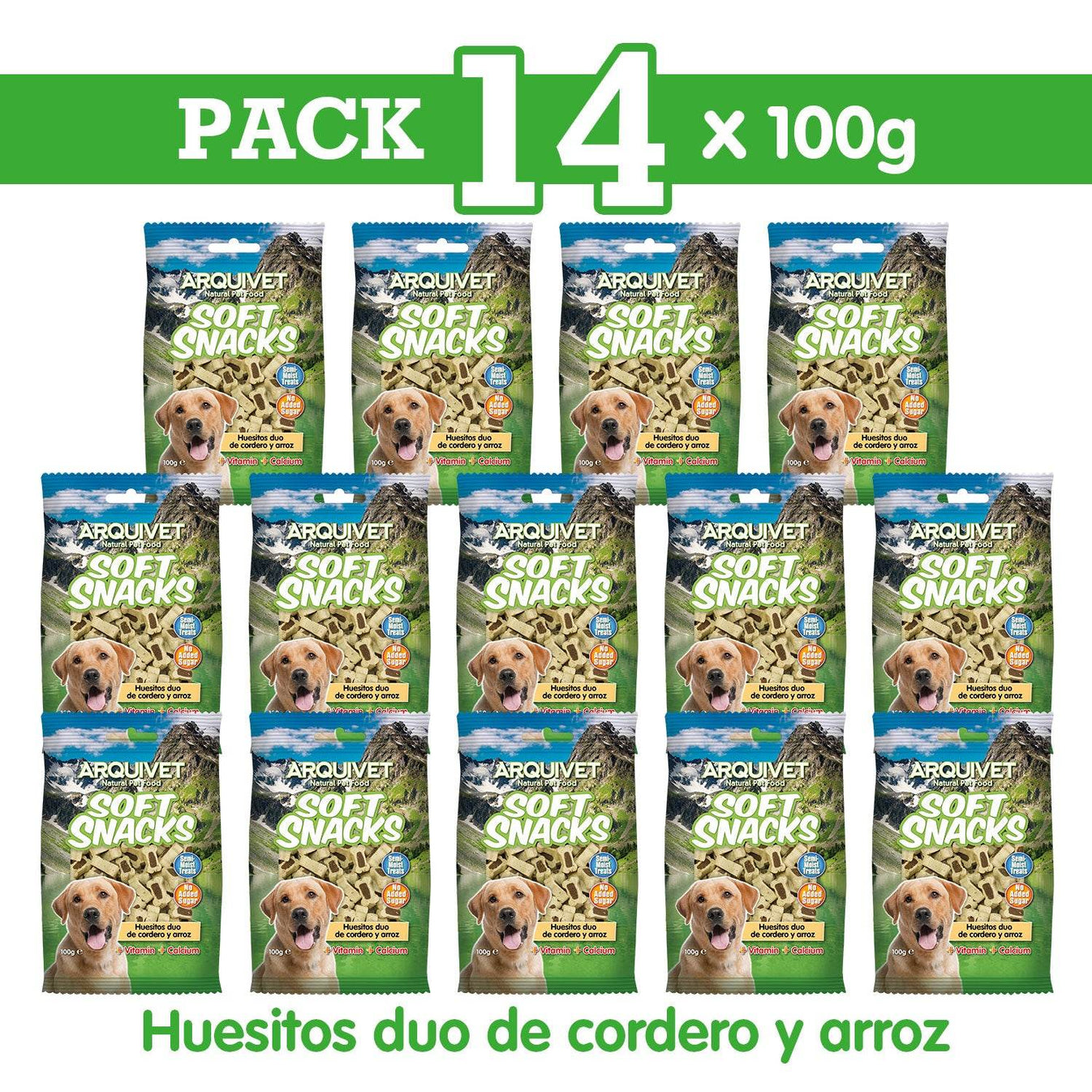 Soft Snacks - Huesitos duo de cordero y arroz - Arquivet
