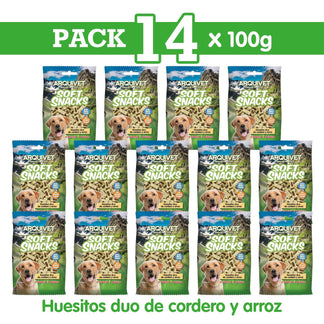Soft Snacks - Huesitos duo de cordero y arroz - Arquivet