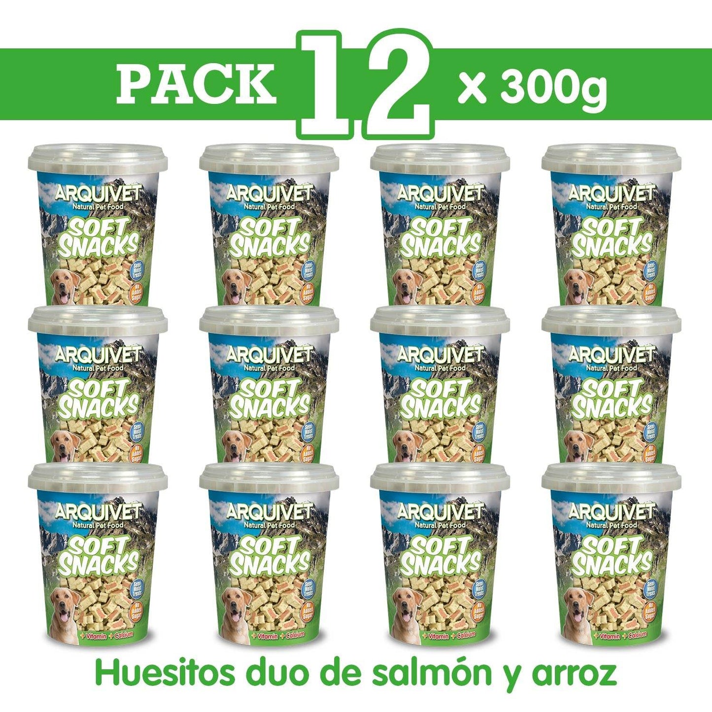 Soft Snacks - Huesitos duo de salmón y arroz - Arquivet