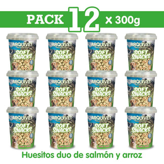 Soft Snacks - Huesitos duo de salmón y arroz - Arquivet