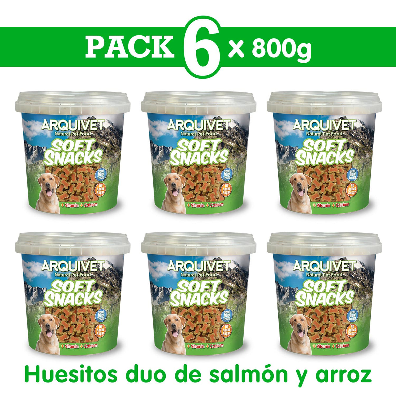 Huesitos duo de salmón y arroz - Soft Snacks