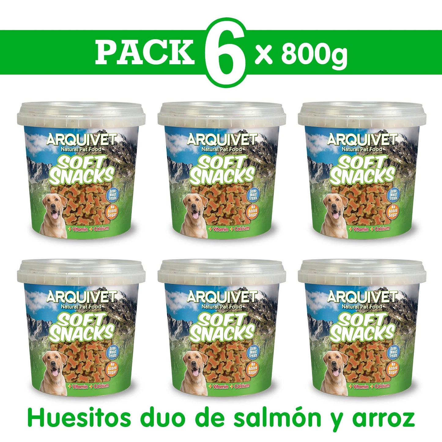 Huesitos duo de salmón y arroz - Soft Snacks