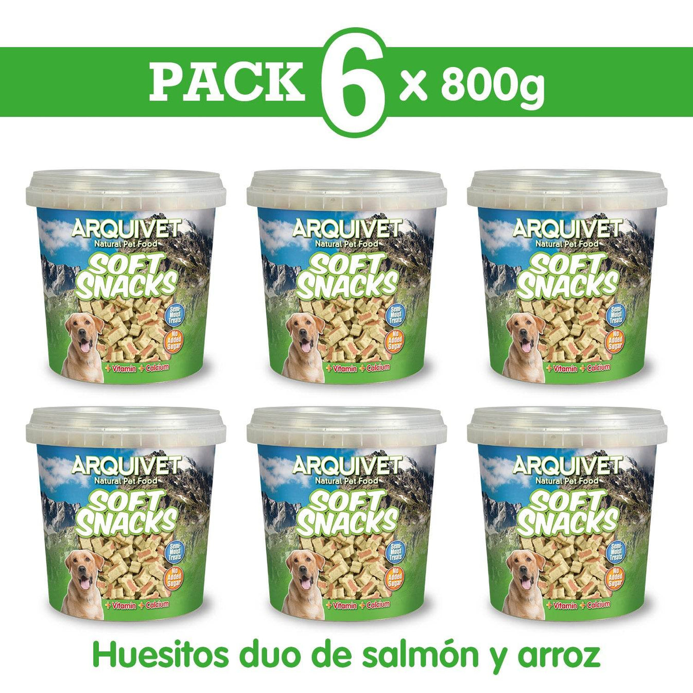 Soft Snacks - Huesitos duo de salmón y arroz - Arquivet
