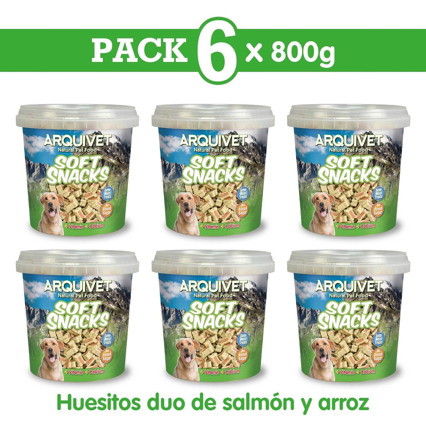 Soft Snacks - Huesitos duo de salmón y arroz - Arquivet