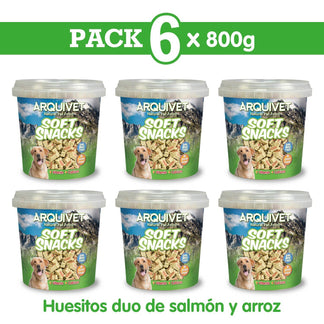 Soft Snacks - Huesitos duo de salmón y arroz - Arquivet