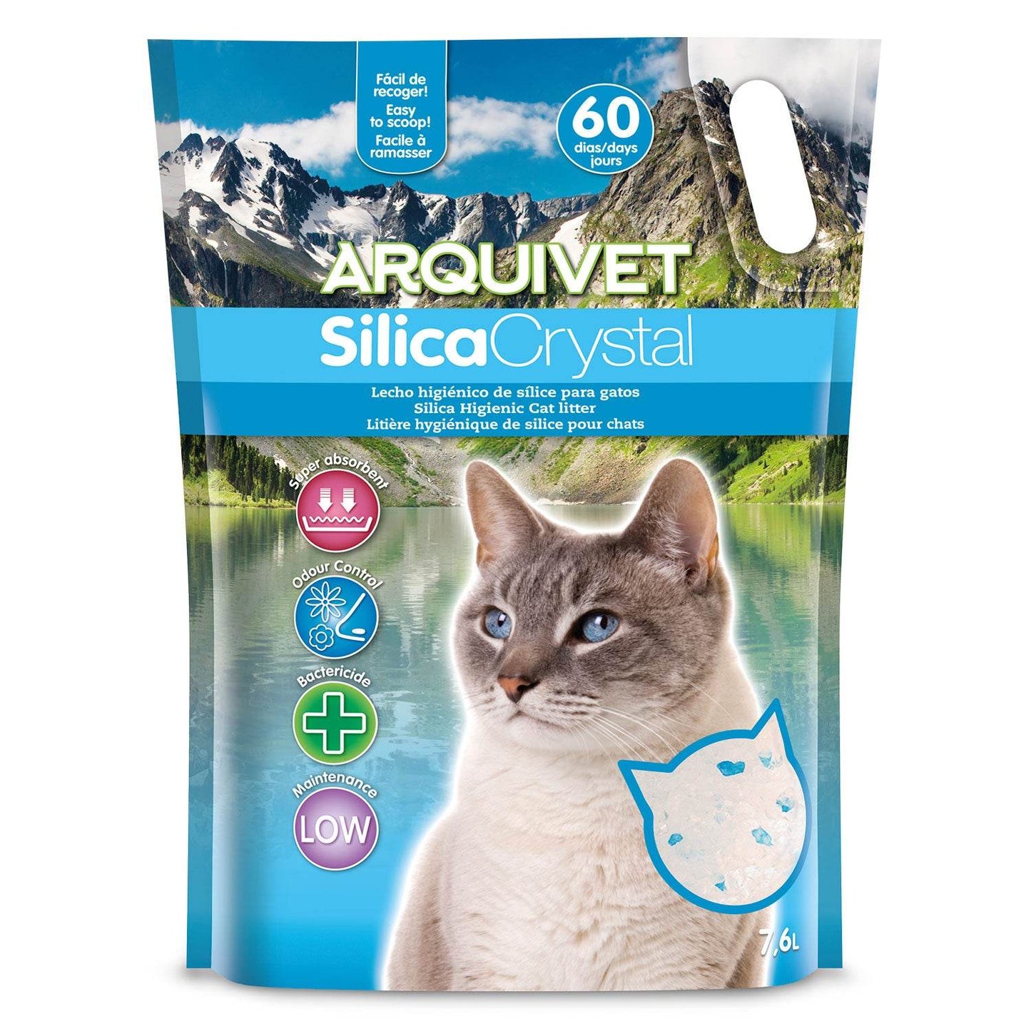 Lecho higiénico de arena de sílice para gatos - Arquivet