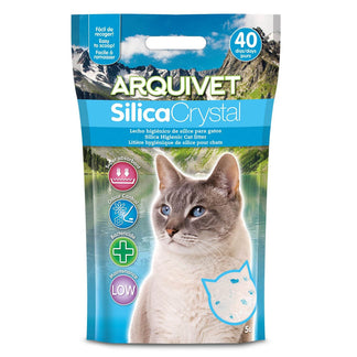 Lecho higiénico de arena de sílice para gatos - Arquivet