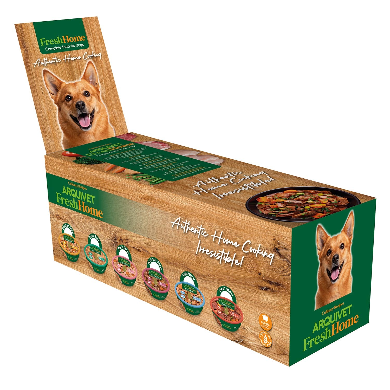PACK 9 unidades - FreshHome - Duck Stew - Estofado de Pato - 280g - Alimento húmedo completo para perros
