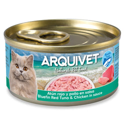 Thon rouge et poulet en sauce - Mini filets