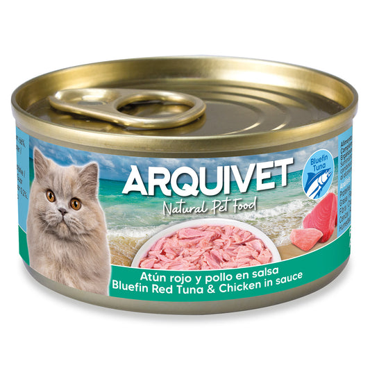 Thon rouge et poulet en sauce - Mini filets