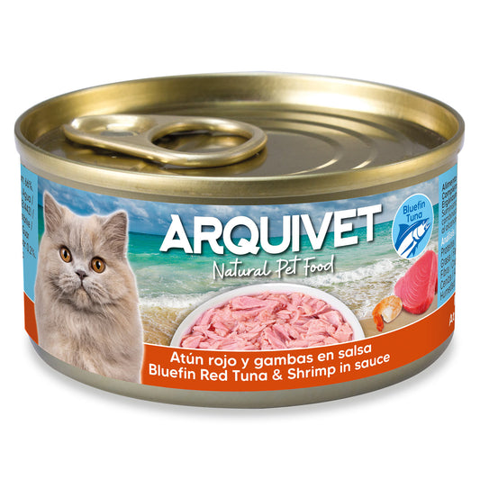 Thon rouge et crevettes en sauce - Mini filets