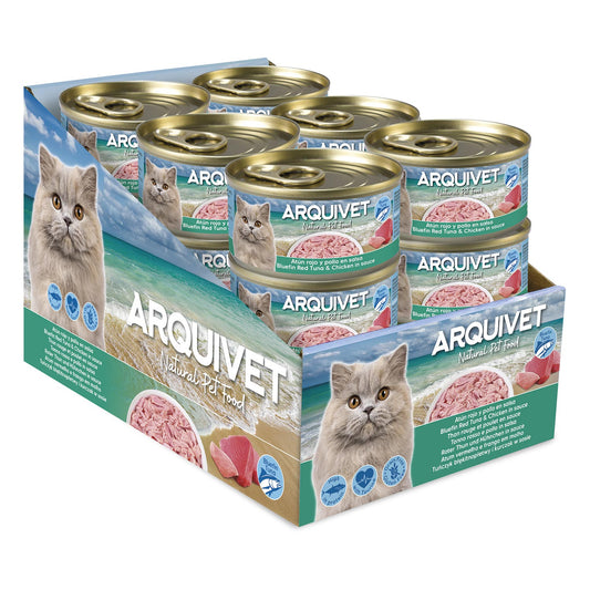 Thon rouge et poulet en sauce - Mini filets