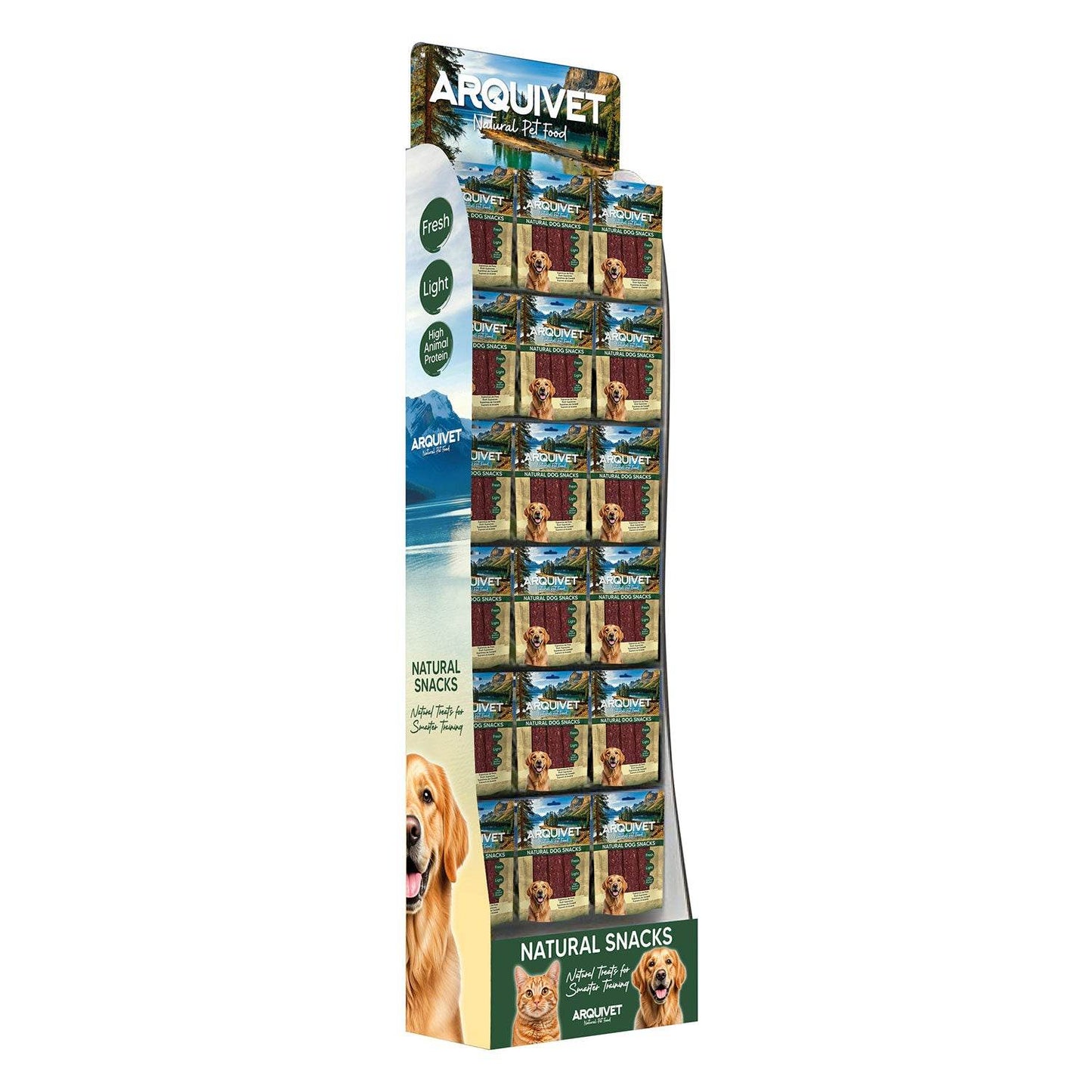 MDF display for Natural Snacks (100g bags) - Arquivet
