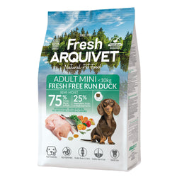 Alimento semihúmedo con Pato de Granja fresco para perros de razas MINI - Fresh