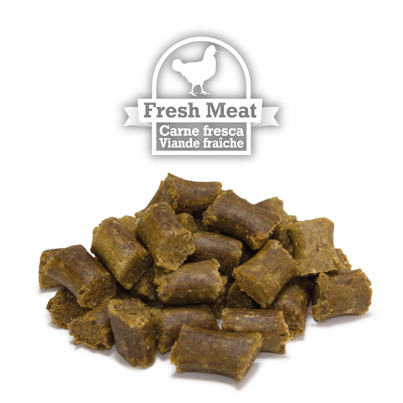 Friandises semi-humides au poulet - pour chiots (Pot en plastique)