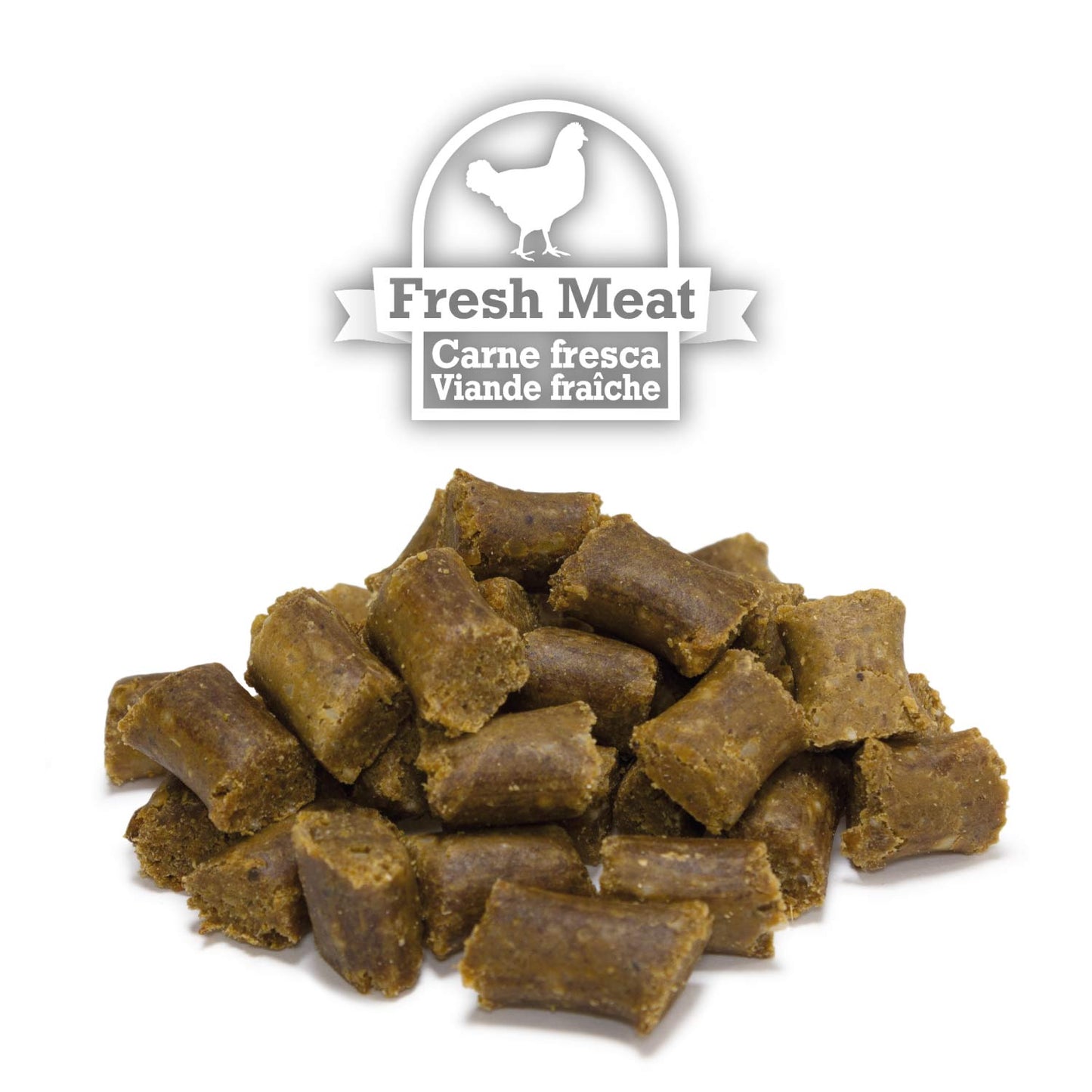 Friandises semi-humides au poulet - pour chiots (Pot en plastique)