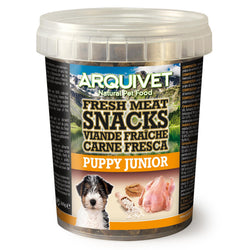 Friandises semi-humides au poulet - pour chiots (Pot en plastique)