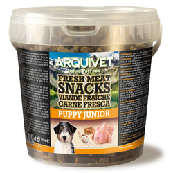 Friandises semi-humides au poulet - pour chiots (Pot en plastique)