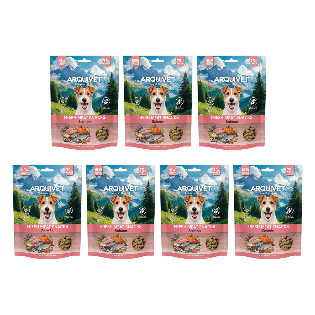 Semi-moist salmon snacks - Fresh Meat Snacks