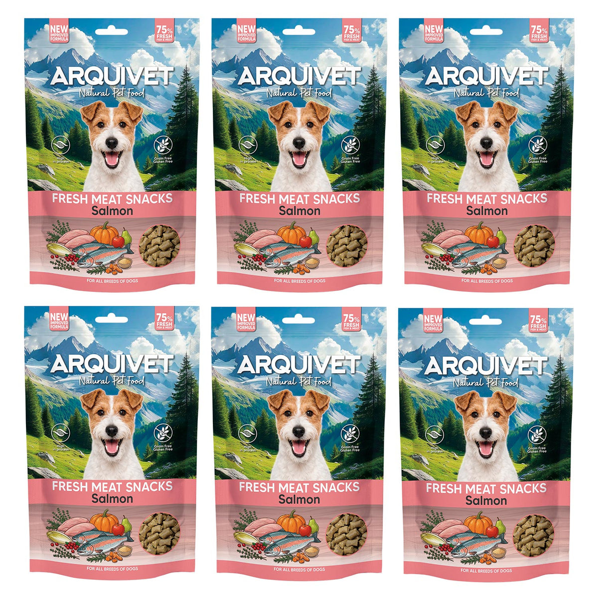Semi-moist salmon snacks - Fresh Meat Snacks