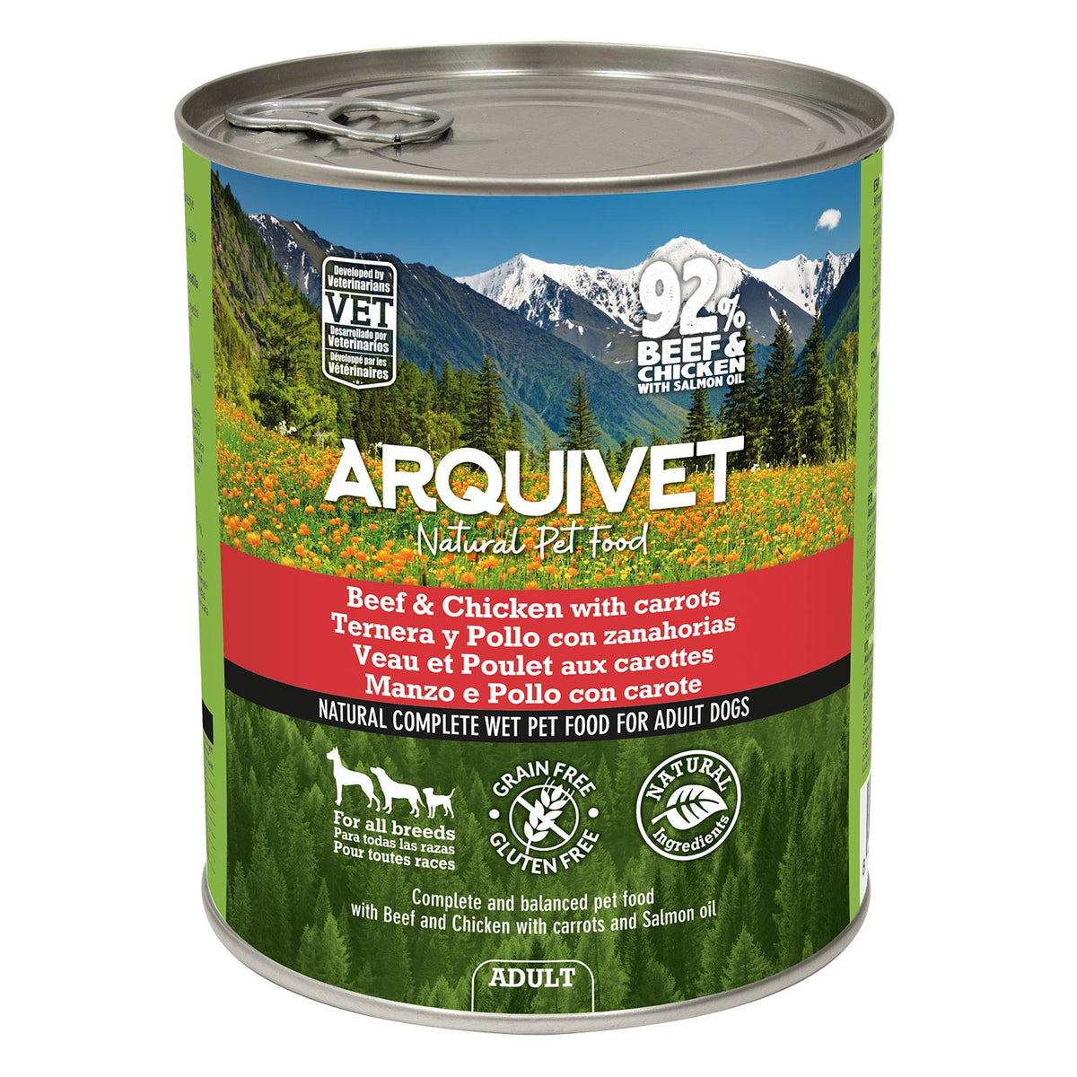 Pâté de bœuf et de poulet aux carottes