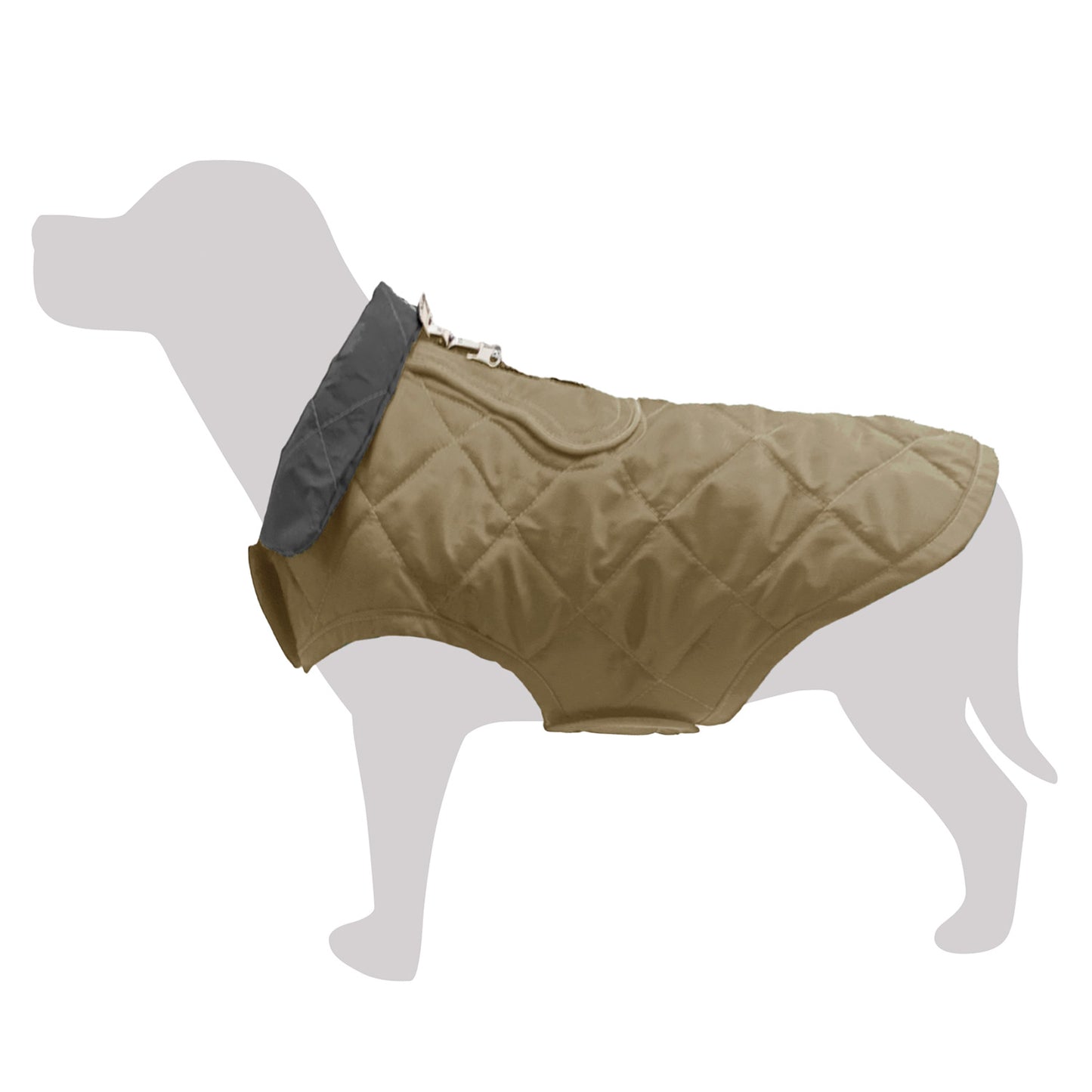 Chaleto acolchado beige "Aconcagua"