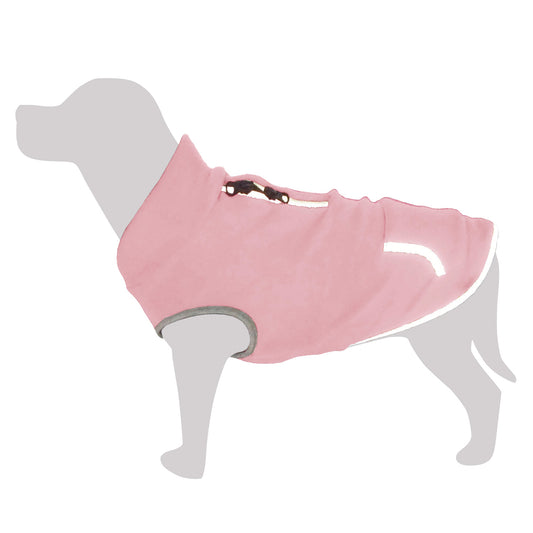 Forro polar elástico rosa "Ararat"