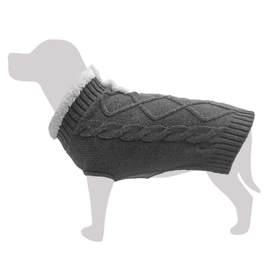 Jersey de punto con cuello de borreguito "Moncayo"