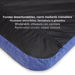 Colchoneta color liso con huella 105 x 70 x 9 cm - Arquivet