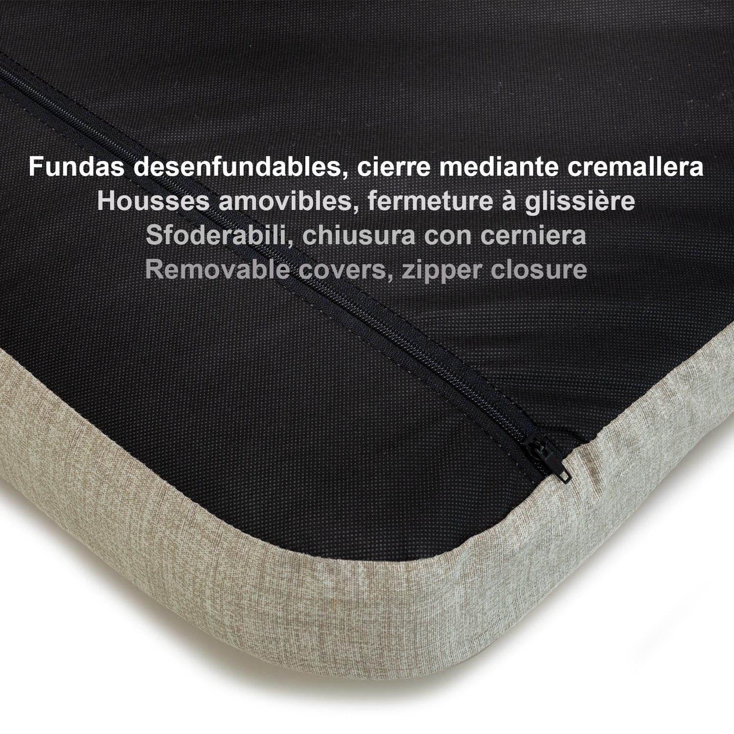 Colchoneta color liso con huella 105 x 70 x 9 cm - Arquivet