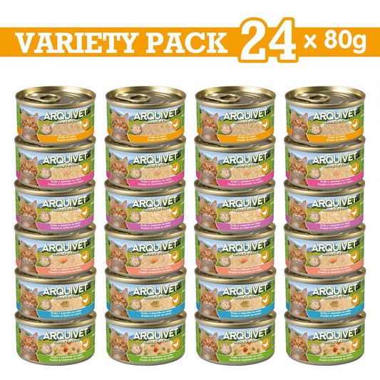 Variety pack 24 latas 80gr (6 recetas) - Arquivet