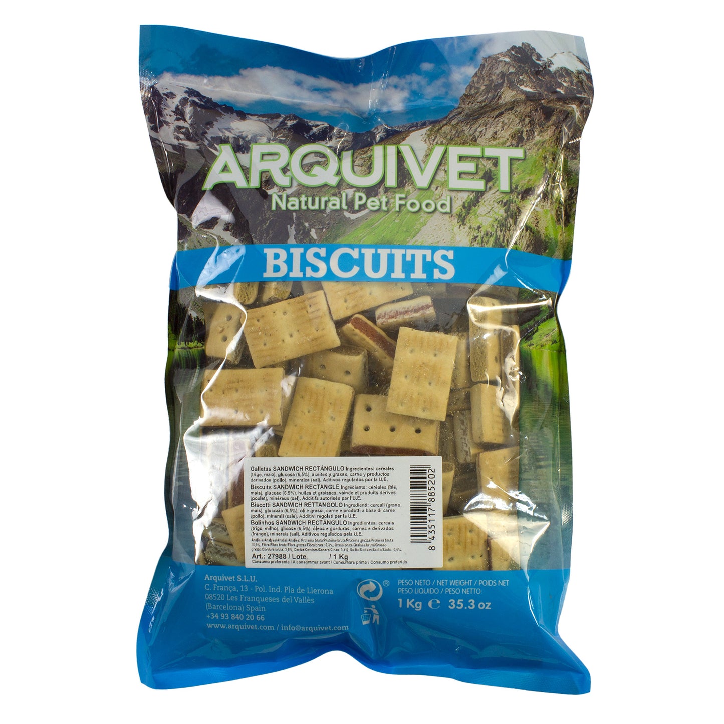Biscoitos Retangulares Recheados