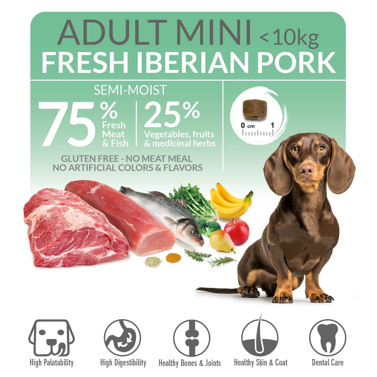 Fresh-Pienso semihúmedo de Cerdo Ibérico para perros de raza pequeña - Arquivet