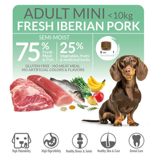 Fresh-Pienso semihúmedo de Cerdo Ibérico para perros de raza pequeña - Arquivet