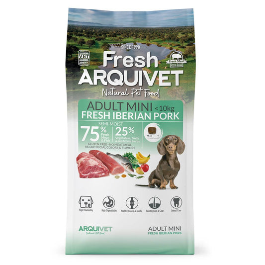 Fresh-Pienso semihúmedo de Cerdo Ibérico para perros de raza pequeña - Arquivet