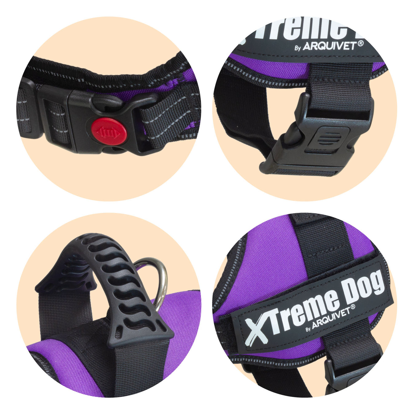 Arnés Xtreme Dog - Lila