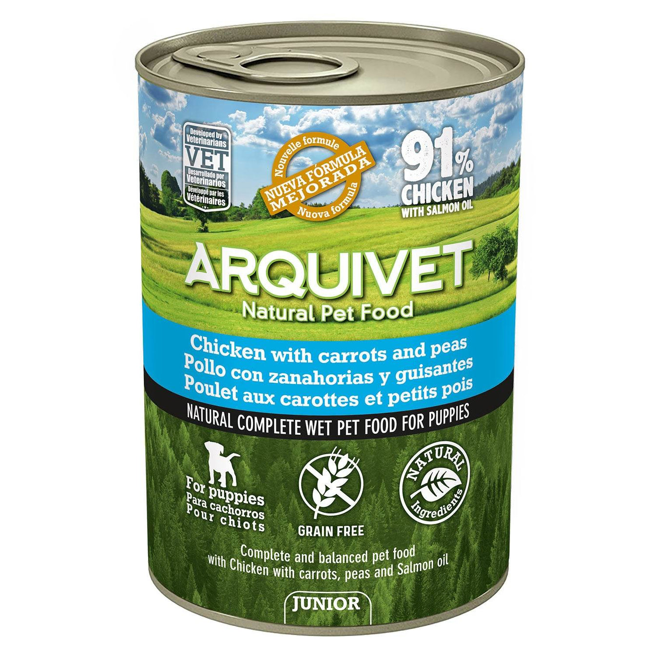 Paté 400g JUNIOR Pollo - Arquivet