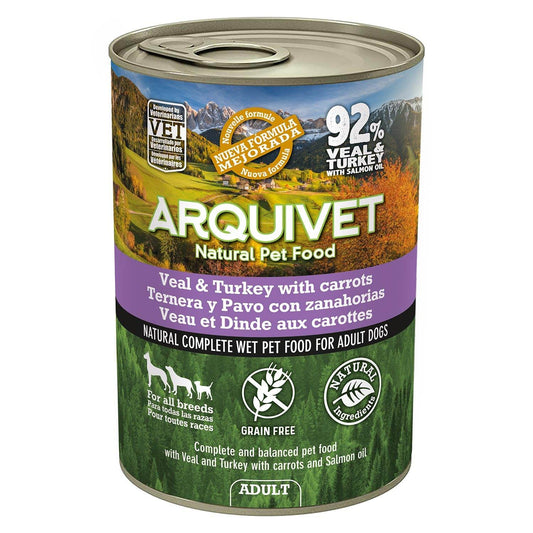 Pâté 400g ADULT Dinde et Bœuf - Arquivet