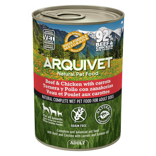 Pâté 400g ADULT Bœuf et Poulet - Arquivet