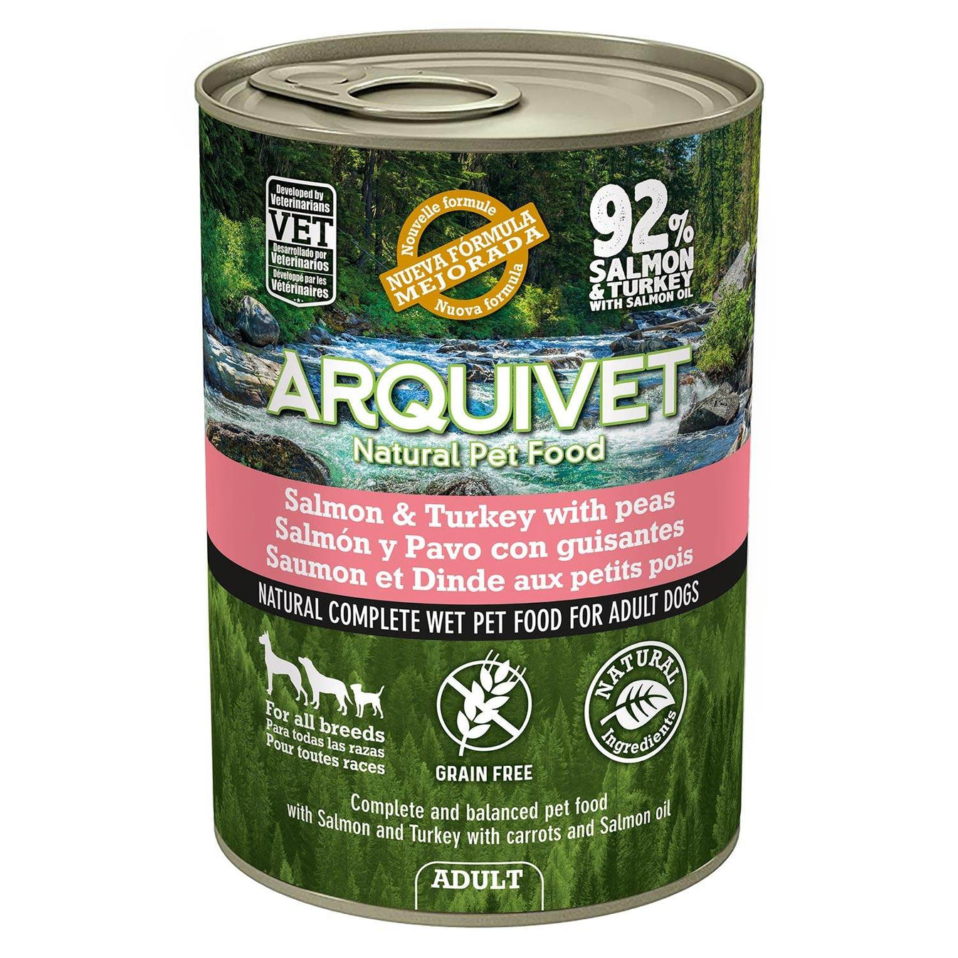 Paté 400g ADULT Salmon y Pavo - Arquivet