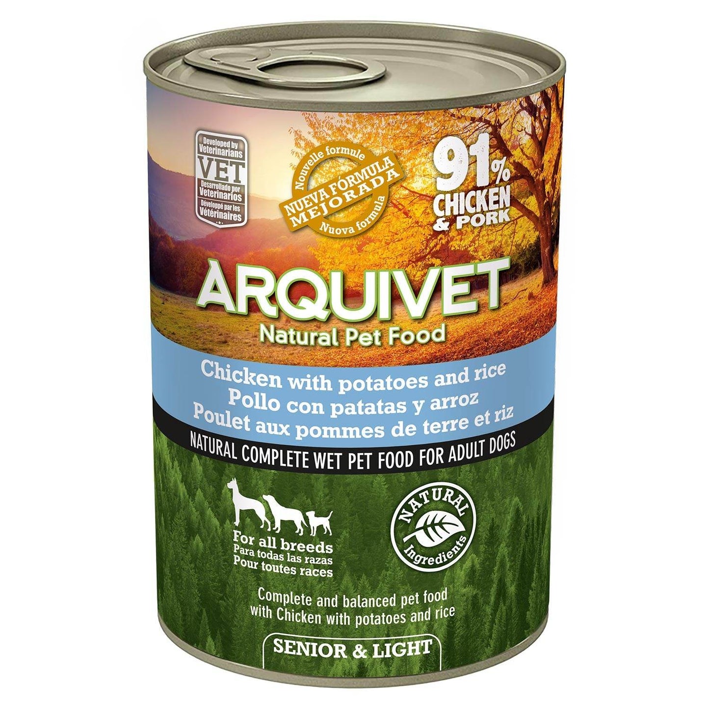 Paté 400g SENIOR & LIGHT Chicken - Arquivet